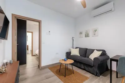 Zona de estar de Pesquera Suites