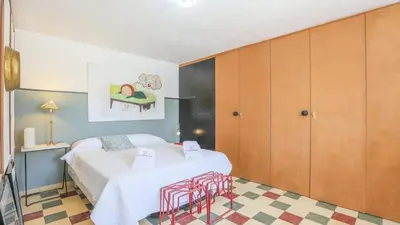 Cama o camas de una habitación en Finca El Olivo Llorón Montilla by Ruralidays