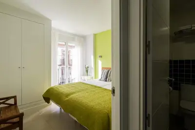 Cama o camas de una habitación en Veoapartment Feria 80