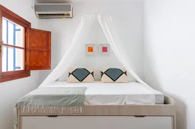 Cama o camas de una habitación en One&Lux Amador de los Ríos
