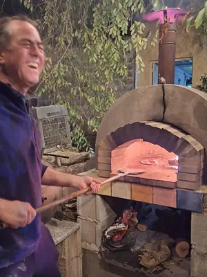 Barbacoa disponible para clientes en el bed & breakfast