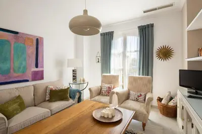 Zona de estar de Veoapartment Menéndez Terraza