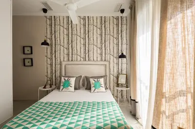 Cama o camas de una habitación en Veoapartment Menéndez Terraza