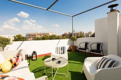 Zona de estar de Veoapartment Menéndez Terraza