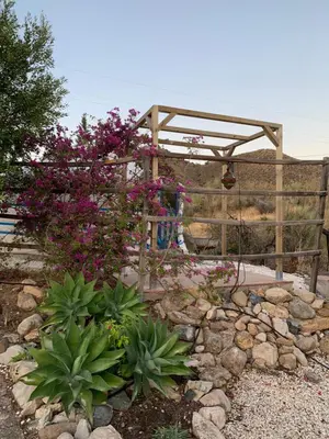 Jardín al aire libre en Casa el Chorro