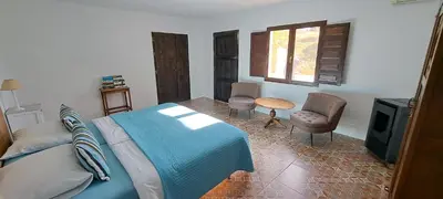 Cama o camas de una habitación en Casa el Chorro