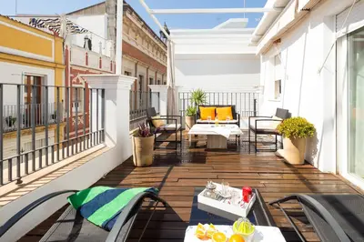 Un balcón o terraza de Veoapartment Alhóndiga Ático