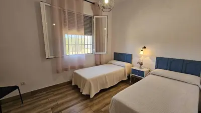 Cama o camas de una habitación en Casa rural La Alquería