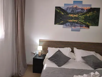Cama o camas de una habitación en Casa La Estación