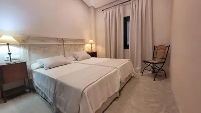 Cama o camas de una habitación en El Garrotal de Medina