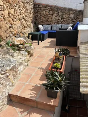Zona de estar de La casita de Denis