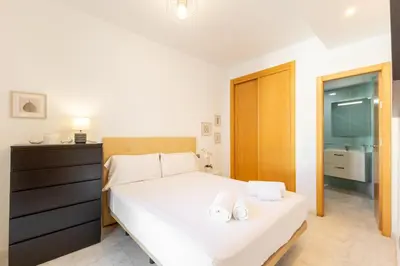 Cama o camas de una habitación en Arrayan Central Suite by Valcambre