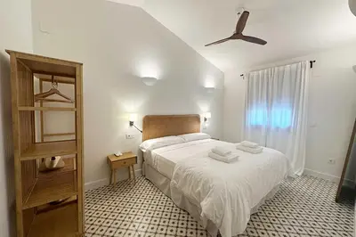Cama o camas de una habitación en Hacienda Los Manchones