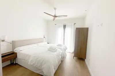 Cama o camas de una habitación en Hacienda Los Manchones