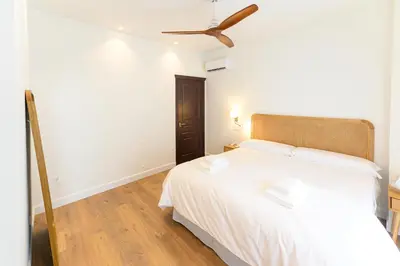 Cama o camas de una habitación en Hacienda Los Manchones
