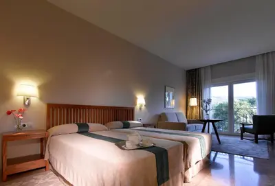 Cama o camas de una habitación en Parador de Cordoba