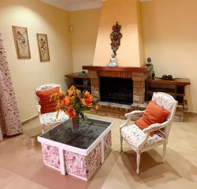 Zona de estar de Chalet Rural Las Rozas