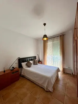 Cama o camas de una habitación en Casita del Olivo
