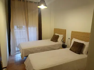 Cama o camas de una habitación en Casita del Olivo