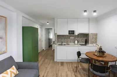 Una cocina o zona de cocina en Modern & cozy apartment Levies