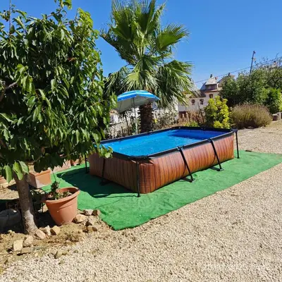 Jardín al aire libre en Casa rural Paraje Higueral