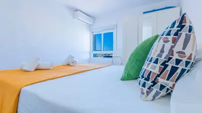 Cama o camas de una habitación en Apartamento con Vistas a la Catedral de Córdoba