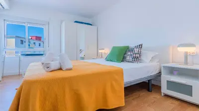 Cama o camas de una habitación en Apartamento con Vistas a la Catedral de Córdoba