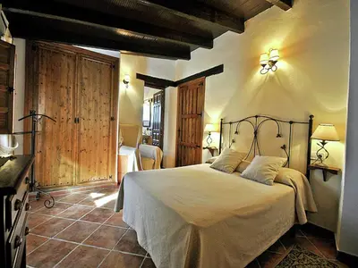 Cama o camas de una habitación en Villa in Málaga with Stunning Views