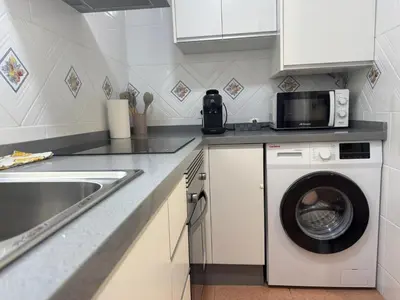 Una cocina o zona de cocina en Los Jardines de la Magdalena