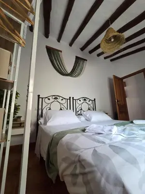 Cama o camas de una habitación en Casa Rural El Refugio