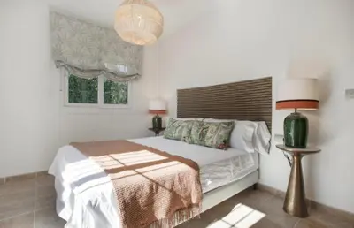 Cama o camas de una habitación en Casa Cerezo