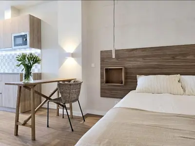 Cama o camas de una habitación en Lhome Macarena Centro Histórico