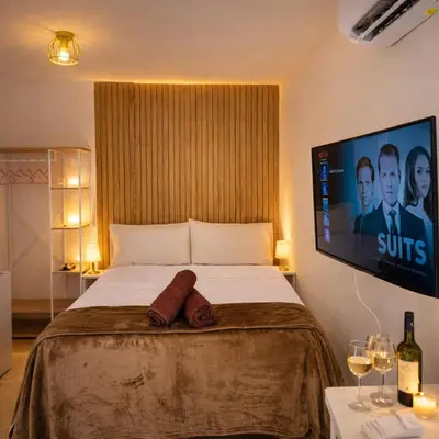 Cama o camas de una habitación en Lena Homes Jaén