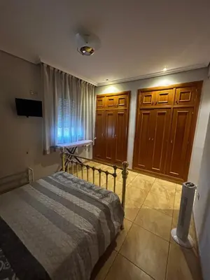 Cama o camas de una habitación en Casa Rural Quemadas AnayMiguel
