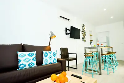 Zona de estar de Morgado Suites