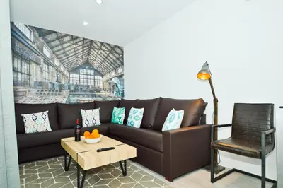 Zona de estar de Morgado Suites