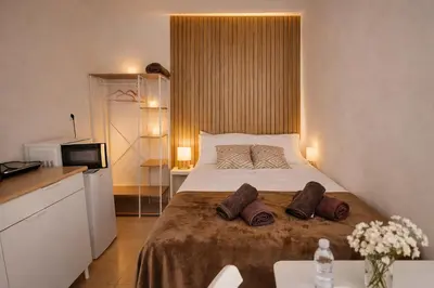 Cama o camas de una habitación en Estudio para pareja en Jaén