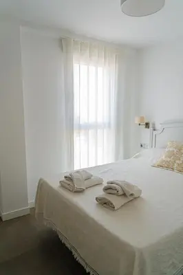 Cama o camas de una habitación en Piso-loft AOVE pleno centro