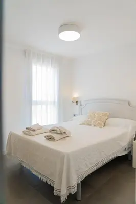 Cama o camas de una habitación en Piso-loft AOVE pleno centro