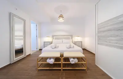 Cama o camas de una habitación en Vista Doña María Coronel A