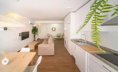 Una cocina o zona de cocina en Vista Doña María Coronel - B