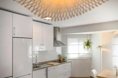 Una cocina o zona de cocina en Vista Doña María Coronel - B