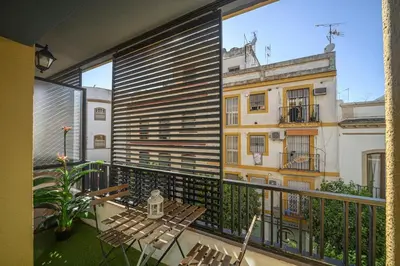 Un balcón o terraza de Vista Doña María Coronel - B