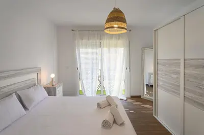 Cama o camas de una habitación en Vista Doña María Coronel - B