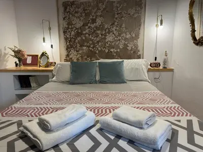 Cama o camas de una habitación en Casa Patio Corduba