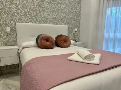 Cama o camas de una habitación en Alexein Plaza de las Tendillas