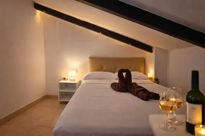 Cama o camas de una habitación en Ático para 2 personas en Jaén