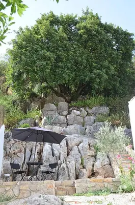 Jardín al aire libre en Casita de Pueblo