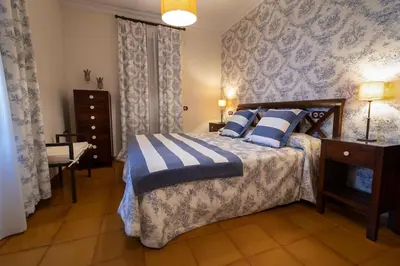 Cama o camas de una habitación en Hacienda Los Manchones