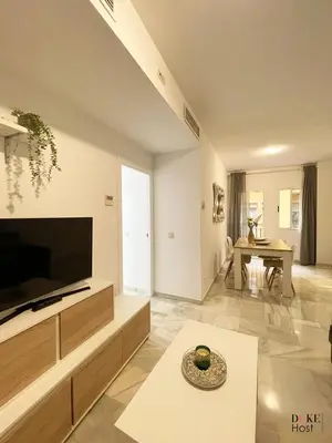 Una televisión o centro de entretenimiento en Alameda Apartments - 1B